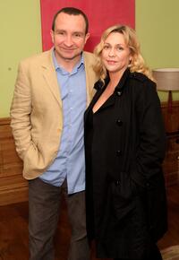 Eddie Marsan and Guest at the celebrity screening of "Made of Honour."