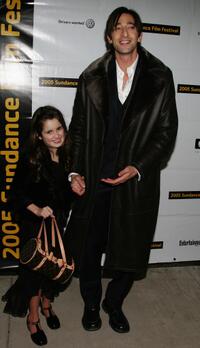 Laura Marano and Adrien Brody at the premiere of "The Jacket" during the 2005 Sundance Film Festival.