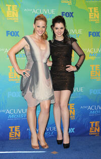 Katie Leclerc and Vanessa Marano at the 2011 Teen Choice Awards in California.