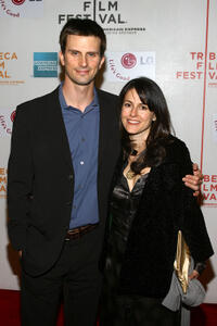 Fred Weller and Ali Marsh at the New York premiere of "Life In Flight."