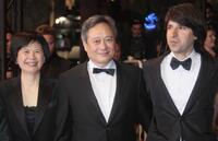 Ang Lee, Demetri Martin and Janice Lin at the screening of "Taking Woodstock" during the 62nd International Cannes Film Festival.