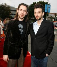 Martin Starr and Jay Baruchel at the premiere of "Knocked Up."