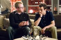Director Jim Field Smith and Jay Baruchel on the set of "She's Out of My League."