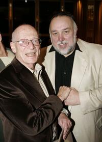 Alan Mandell and Lyle Kanouse at the after party of the opening of "The Cherry Orchard."