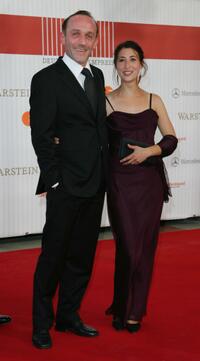 Karl Markovics and Stephanie at the German Film Awards.