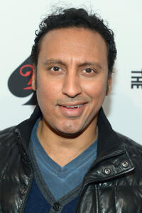 Aasif Mandvi at "The Americans" season 2 permiere at the Paris Theater in New York City.