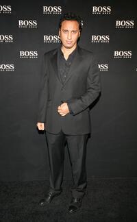 Aasif Mandvi at the Boss Black Spring / Summer 2008 collection show.