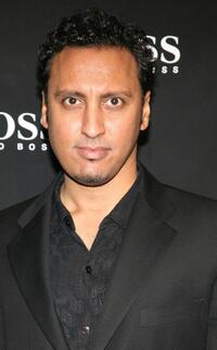 Aasif Mandvi at the Boss Black Spring / Summer 2008 collection show.