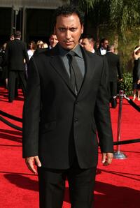Aasif Mandvi at the 59th Annual Primetime Emmy Awards.
