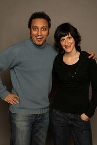Aasif Mandvi and Lillian LaSalle at the 2008 Sundance Film Festival.