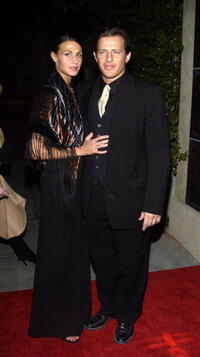 Actress Maria Bertrand and Costas Mandylor at Hallmark Channel's "A Taste of Hollywood" in Beverly Hills.