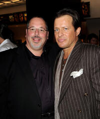 Executive producer Peter Block and Costas Mandylor at the screening of "Saw" in Los Angeles.