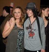 Marlee Matlin and Katherine Moenning at the season 5 premiere party for "The L Word".