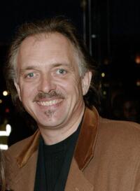 Rik Mayall at the premiere of "Black Hawk."