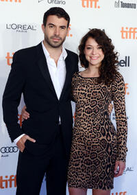 Tom Cullen and Tatiana Maslany at the Board Gala: The Night That Never Ends during the 2012 Toronto International Film Festival.