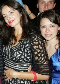 Michelle Morgan and Tatiana Maslany at the world premiere of "George A. Romero's Diary of the Dead" during the Toronto International Film Festival 2007.