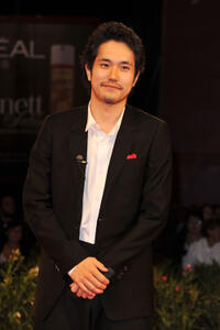 Kenichi Matsuyama at the premiere of "Norwegian Wood" during the 67th Venice Film Festival.