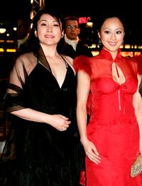 Keiko Matsuzaka and Teresa Cheung at the premiere of "Tao Se" during the 55th Annual Berlinale International Film Festival.