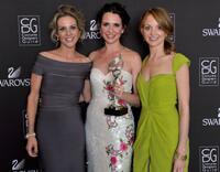 Jessalyn Gilsig, Janie Bryant and Jayma Mays at the 12th Annual Costume Designers Guild Awards.