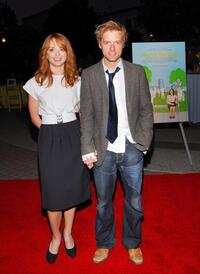 Jayma Mays and Adam Campbell at the LA premiere of "Year Of The Dog."