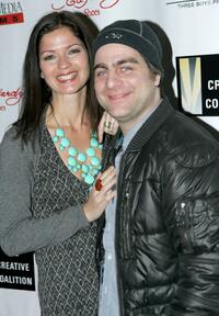 Jill Hennessy and Derick Martini at the dinner party during the premiere of "Lymelife."