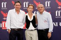 Sergio Castellitto, Margaret Mazzantini and Claudio Gubitosi at the 2009 Giffoni Experience.