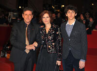 President of the Jury Sergio Castellitto, Margaret Mazzantini and Pietro Castellitto at the premiere of "Burke & Hare" during the 5th International Rome Film Festival.