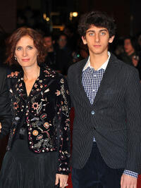 Margaret Mazzantini and Pietro Castellitto at the premiere of "Burke & Hare" during the 5th International Rome Film Festival.