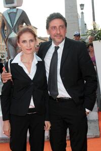 Margaret Mazzantini and Sergio Castellitto at the premiere of "O Professore" during the RomaFictionFest.