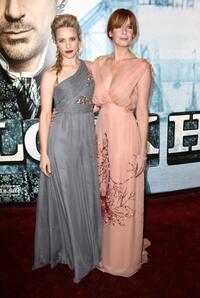 Rachel McAdams and Kelly Reilly at the London premiere of "Sherlock Holmes."