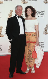 Pat O'Connor and Mary Elizabeth Mastrantonio at the closing ceremony of the 46th annual Monte Carlo Television Festival in Monaco.