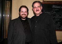 Richard Masur and Jordan Gelber at the New Group opening of "Two Thousand Years".
