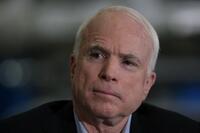 John McCain at the Global Competitiveness Roundtable at Finelite Inc. manufacturing facility.
