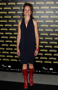 Catherine McClements at the opening night of the Tutankhamun exhibition in Melbourne.