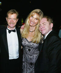 Willian H. Macy, Gretchen Becker and magician Teller at the after party for the 2004 Creative Arts Awards in California.