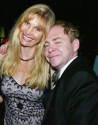 Gretchen Becker and magician Teller at the after party for the 2004 Creative Arts Awards in California.