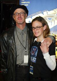 Marc McClure and Melody at the launch party of "Back to the Future" DVD release.