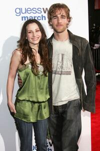 Heather McComb and James Van Der Beek at the premiere of "Guess Who."