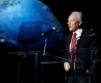 Malcolm McDowell at the Jules Verne Adventure Film Festival Special Awards Presentation.