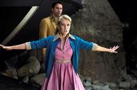 Jenni Baird as Tammy and Eric McCormack as Ted Lewis in "Alien Trespass."