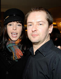 Pollyanna McIntosh and director/writer Stuart Hazeldine at the UK Film Council US Post Oscars Brunch in California.
