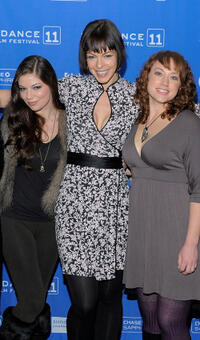 Carlee Baker, Pollyanna McIntosh and Lauren Petre at the premiere of "The Woman" during the 2011 Sundance Film Festival.