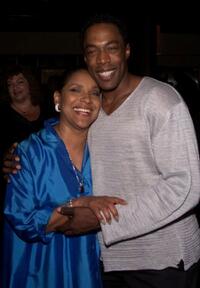 Phylicia Rashad and Michael McElroy at the after party of the opening of "Blue."