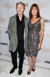 Byron Jennings and Carolyn McCormick at the Broadway opening night of "The Merchant Of Venice" in New York.