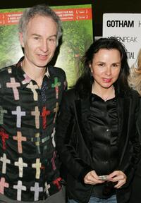 John McEnroe and his wife Patty Smythe at the premiere of "Palindromes."