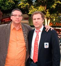 Adam McKay and Will Ferrell at the premiere of "Step Brothers."