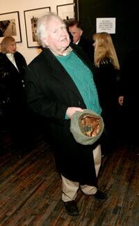 Malachy McCourt at the opening of "Belfast Blues."