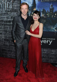 Damian Lewis and Helen McCrory at the grand opening of Harry Potter: The Exhibition at Discovery Times Square Exposition Center in New York.
