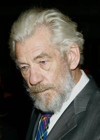 Sir Ian McKellen at the opening night of the 2007 Melbourne International Film Festival with the screening of "Sicko".