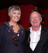 Kelly McGillis and director Tony Scott at the California premiere of "Top Gun."